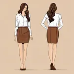 brown skirt image